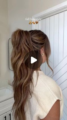 BRAIDS | UPDOS | INSPIRATION on Instagram: "When two ✌��🏼ponytails are better than one. | styled by @hairbybreanna_ @hairbybreanna_ | 

Save it for inspo! ✔️

#beyondtheponytail #ponytail #halfuphalfdownhairstyle 
.
.#hairtutorial #btpbridal #hairstyles #howto 
.
#hairstyle #hairtutorial #fallhair #fallfashion #fallstyle #hairideas" One Ponytail, Hairstyles Salon, Two Ponytail Hairstyles, Vegas Hair, Haircut Images, Half Ponytail, Medium Layered Haircuts, Open Hairstyles, Long Hair With Bangs