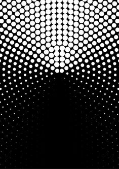 an abstract black and white background with circles in the shape of hexagons