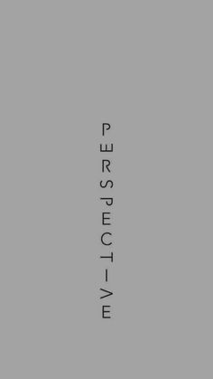 the words perspective are written in black on a gray background