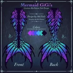 Siren Tails Drawing, Black Mermaid Tail Art, Blue And Purple Mermaid Tail, Galaxy Mermaid Tail, Siren Fins, Shark Mermaid Tail