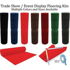 the trade show / event display flooring kits multiple colors and sizes available