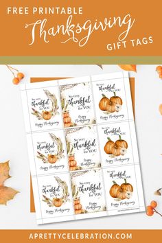 free printable thanksgiving gift tags with pumpkins