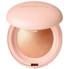 What it is: An innovative powder highlighter that gives skin an instant glass-like sheen for an easy, natural-looking glow that lasts.Ingredient Callouts: Free of parabens, formaldehydes, formaldehyde-releasing agents, phthalates, mineral oil, retinyl palmitate, oxybenzone, coal tar, hydroquinone, sulfates SLS & SLES, triclocarban, triclosan, and contains less than one percent synthetic fragrance. It is also vegan and cruelty-free.What Else You Need to Know: Made of 50% pearl microshimmers set i Positive Light Silky Touch Highlighter, Rare Beauty By Selena Gomez, Highlighter Brush, Liquid Highlighter, Powder Highlighter, Rare Beauty, Highlighter Makeup, Makeup Items, Benefit Cosmetics