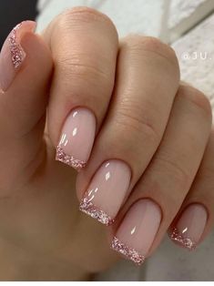 Elegant Classy Short Nail Designs Ideas 2024, нюдовый маникюр, нюдовые ногти Bridesmaid French Manicure, February French Tip Nails, Natural Nails Winter Colors, Bright Nails 2023, Winter Nails 2023 Trends Short, Gelish Nails Designs, Square Nail Inspiration, Nail Inspiration Square, French Tip Nails Trendy