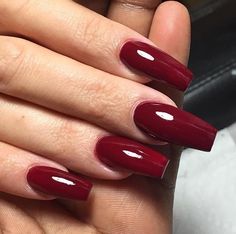 Maroon Red Nails Acrylic, Cherry Wine Nails Acrylic, Prom Maroon Nails, Fall Red Nails Acrylic, Deep Red Acrylic Nails Coffin Short, Violet Red Nails, Acrylic Nails Deep Red, Coffin Wine Red Nails, Wine Red Acrylic Nails Coffin Short