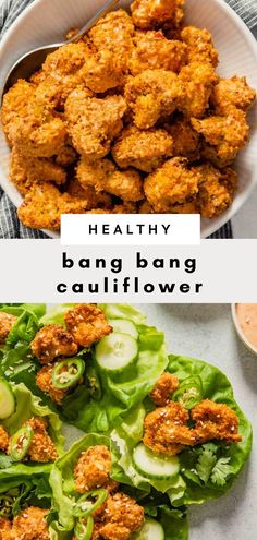 healthy bang bang cauliflower is an easy and delicious appetizer