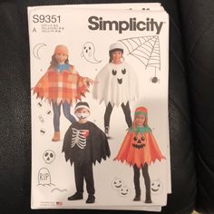 an adult and child's halloween costume pattern