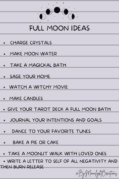 How To Prepare For A Full Moon, Full Moon Things To Do, Witchcraft Full Moon Ritual, Things To Do During A Full Moon, Full Moon Dinner Ideas, What To Do During A Full Moon, Full Moon Celebration, Last Full Moon Of The Year Ritual, First Full Moon Of The Year