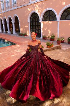 Elevate your quinceanera style with the luxurious Amarra 54257 dress. Made of velvet and adorned with crystal accents Navy Quinceanera Dresses, Crystal Corset, Gown Silhouette, Velvet Gloves, Dress Velvet, Flowy Fabric, Quinceanera Dress, A Night To Remember, Riveting