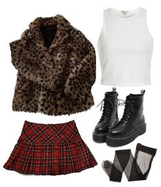 cheetah print coat . plaid skirt . boots . aesthetic Cheetah Print Coat, Cheetah Print Outfits, Boots Aesthetic, Skirt Boots, Coat Outfit, Print Coat, Coat Outfits, Plaid Skirt