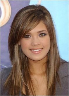 Quick Hairstyles for Long Straight Hair Hairstyles for Long Straight Hai Side Bangs Hairstyles, Oval Face Hairstyles, Side Bangs, Long Hair With Bangs, Short Hairstyle, Long Layered Hair, Long Straight Hair, Light Brown Hair, Long Hair Cuts