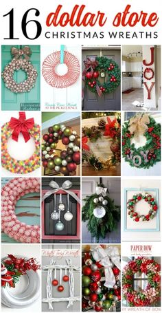 christmas wreaths are featured in this magazine