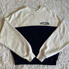 Never Worn, Good Condition Soft Inside I Consider All Offers! H&m Long Sleeve Sweatshirt For Winter, H&m Long Sleeve Winter Sweatshirt, H&m Long Sleeve Knit Sweater, H&m Long Sleeve Graphic Print Sweatshirt, H&m Cotton Sporty Sweatshirt, Blue Crewneck, Christmas Wishlist, H&m, Blue White