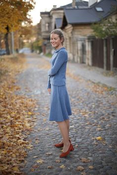 "Handmade soft merino wool skirt perfect for cold autumn and winter days. Hand made from soft merino wool fabric in different colours. Details: - 100% natural merino wool; - pattern is plain; - color: Blue; but could be any of 6 different colors. - simply finished; - elastic waist; - with two pockets; - there is no zipper; - handmade; - making time approx. 5 working days; Size: model is wearing size S The length is 60 cm / 24\" SIZE S Bust: fits bust around 34.5\"-36\"/87-92 cm Waist: fits waist Winter Wool Flowy Skirt, Wool Relaxed Skirt For Winter, Relaxed Wool Skirt For Winter, Flowy Wool Skirt For Winter, Casual Wool Skirt For Winter, Casual Wool Skirt For Work, Warm Skirt, Adult Tulle Skirt, Warm Skirts