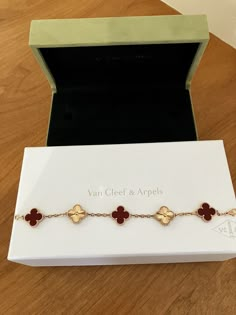 Limited edition VCA Van Cleef & Arpels Vintage Alhambra Carnelian Rose Gold Guilloche 5 Motif Bracelet. This was purchased during the first release (Sept 2021). They just reissued this bracelet but it is only for in-boutique VIP’s. I wore this bracelet very little so want to rotate it out of my wardrobe. I took pictures on both a dark and light background so you can see how the red color adjusts depending on skin color. The stone shade is a darker red. I don’t have my original certificate or receipt because I never sell my fine jewelry and simply didn’t think I would ever get rid of this bracelet. But, I do have the receipt from when I resized the bracelet in 2023 and it has the serial number just like the original certificate. I can send this as proof of authenticity if requested. The bra Van Cleef Carnelian Bracelet, Van Clef Gold Bracelet, Van Cleef And Arpels Jewelry Bracelets, Van Cleef And Arpels Jewelry Aesthetic, Bracelets Van Cleef, Vintage Van Cleef And Arpels Jewelry, Van Cleef Clover Bracelet, Van Cleef Gold Bracelet, Arpels Van Cleef Bracelet