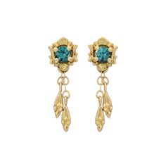 Gold & Stone Earrings - These elegant earrings are crafted in solid recycled 14k gold and display lovely 3.5mm teal Montana sapphires. 14k gold-filled posts and butterfly backs. Old Treasure Chest, Gold Stone Earrings, Ancient Treasure, The Cliff, Montana Sapphire, Teal And Gold, Gold Stone, Gold Butterfly, Sapphire Earrings