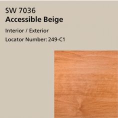 a wood floor with the words sw 706 accessible beige interior / exterior locator number