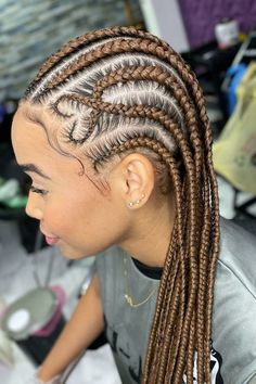 Gana Braids, Cornrows For Black Women, Simple Fulani Braids, Cornrow Hairstyle, Timeless Hairstyles, Ghana Braids Hairstyles, Waterfall Hairstyle, Dyed Curly Hair