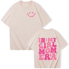 PRICES MAY VARY. Design:In My Girl Mom Era Shirt Mother's Day shirt Girl Mom Shirt Gifts For Mom Tee Tops Size Suggestion: Please Refer to Our Size Chart in Product Description/Picture before ordering to ensure accurate fitting Occasions:Ideal for casual daily wear,street wear, leisure, sports. Material:Cotton,polyester,soft lightweight shirt comfortable to wear Garment Care: Hand-washed or machine-washed and hung up to air dry The texture of the clothes is smooth and comfortable, soft to the to Mama Shirt Ideas Vinyl, Mom Era Shirt, Shirt Picture Ideas, Fruits Of The Spirit Love, Family Shirt Design, Southern Mama, Momma Shirts, Mom Tee Shirts, Girl Mom Shirt