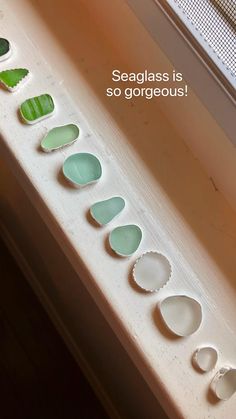 sea glass is so gorgeous on the window sill