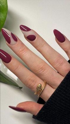 Discover 30+ Autumn nails that everyone’s raving about right now! From deep Wine Nails and Maroon Nails to elegant Dark Red Nails, these Nagel Inspo ideas are perfect for the season. Get creative with Almond Nail shapes, Classy Acrylic Nails, and rich Brown Nails Design. Pair your September Nails with a Makijaż Smokey Eye or Smink Inspiration look. Don’t miss the ultimate Nail Autumn Design inspo, plus a touch of Kutek Disney magic! Cherry Wine Nails, Maroon Nail Designs, Maroon Nail, Maroon Nails, Red Manicure