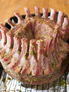 the meat is being cooked on the grill and ready to be put in the oven