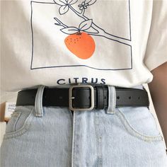 FREE SHIPPING ON ALL ORDERS OVER $50 | 100% SATISFACTION GUARANTEED Click "ADD TO CART" To Get Yours Now | Up To 60% OFF ✨ The Arimonz Leather Belt for Women is a classic accessory. This stylish Square Pin Buckle Black Belts for Jeans features a round metal buckle, perfect for pairing with your favorite jeans or pants. The buckle will never lose its shine and can only improve with time. Its exquisite design and sturdy structure will surely impress you. Features: 📌 Elegant and Fashionable📌 Made Women Belts Fashion, Trendy Belts, Girls Belts, Leather Belt Buckle, Buckle Jeans, Wide Leather Belt, Belt For Women, In Sync, Student Fashion