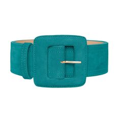 Our Square Buckle Belt is a best seller. Made of genuine suede leather and handcrafted in Brazil, this must-have-belt will accentuate your waistline and create a flattering silhouette. Available in different colors and designed to be worn around the waist.  Strap width: 2” (5cm) Buckle width: 3. 1” (8cm)  Buckle length 3. 1” (8cm) Women's Waist Belt with Square Buckle Upper: Genuine Suede Leather Lining: Polyurethane Handmade in Brazil Womens Belts Fashion, Armor Ring, Women's Belts, Suede Belt, Mens Jewelry Bracelet, Buckle Belt, Fine Jewelry Gift, Blue Suede, Waist Belt