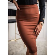 Brown High Waisted Bodycon Pencil Skirt Bodycon Pencil Skirt, Streetwear Winter, Mid Skirt, Women Bodycon Dress, Leather Skirts, Mini Robes, Body Con Skirt, Casual Skirt, Knee Length Skirt