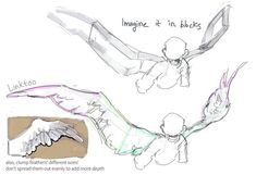 Draw Wings, Learning To Draw, Wings Drawing, Concept Art Drawing, Digital Painting Tutorials, Figure Drawing Reference, Art Prompts, Anatomy Art, 영감을 주는 캐릭터