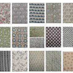 many different patterns and colors of fabric