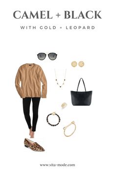 Black Women Wardrobe, Classic Womens Fashion, Classic Wardrobe Pieces, How To Have Style, Classic Capsule Wardrobe, Black Gold Jewelry, Wardrobe Pieces, Leopard Shoes, Classic Accessories