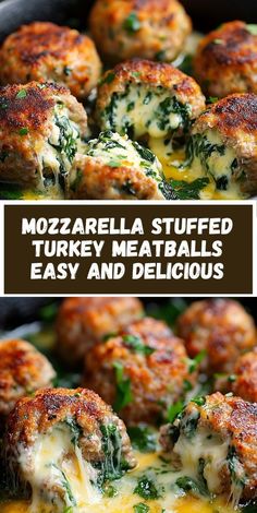 Discover how to make the most flavorful mozzarella stuffed turkey meatballs. This recipe combines cheesy goodness with a healthy twist, perfect for family dinners or meal prep.