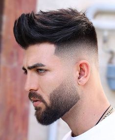 Haircut And Beard, Trendy We Fryzurach, High Fade Haircut, High Skin Fade, Drop Fade Haircut, Beard Styles Short, Gents Hair Style, Beard Fade, Cool Mens Haircuts