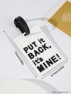 BagForLove - Travel-ready Letter Graphic Luggage Tag Product Description Color Black and White Pattern Type Letter Material Silicone Size Chart INCH CM Width Length 4.1 inch 2.6 inch Width Length 10.5 cm 6.5 cm Details Pictures Similar Products h2 { text-align: center; } /* 换行 */ li{ white-space: normal; word-break: break-all; word-wrap: break-word; } .red-box { width: 100%; display: flex; flex-direction: row; flex-wrap: wrap; justify-content: center; } .red-box > div { width: 190px; height: 250 Color Black And White, Black And White Pattern, Word Wrap, White Space, Luggage Tag, White Patterns, Luggage Tags, Travel Bags, Branding