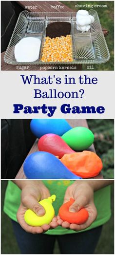 what's in the balloon? party game for kids to play with at home