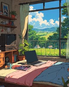 Room Decoration Hobbies Wallpaper, Study Drawing Aesthetic, Cartoon Studying Aesthetic, Ghibli Art Aesthetic, Ghibli Studying, Ghibli Study Aesthetic, Studio Ghibli Art Aesthetic, Study Room Illustration, Study Background Aesthetic