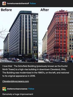 the before and after shots of an apartment building in new york city's lower east side