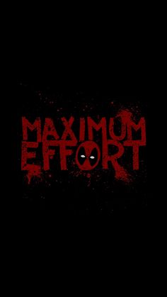 the logo for maximum effort, an upcoming horror movie that has been released on netflix