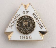 UNCG School of Nursing Pin Badge 10K Gold University North Carolina Greensboro | eBay Lpn Schools, Villanova University, Nursing Schools, Nursing School Graduation