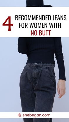 You shouldn’t avoid wearing jeans just because you lack a butt. This section explains jeans that are ideal for women with no butt. Carefully read through. Jeans For Women, Just Because, Casual Looks, Mom Jeans, Women Jeans