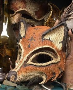 Rustic Fox, Animal Mask, Fox Mask, Cool Masks, Animal Masks, Masks Art, Arte Animal, 영감을 주는 캐릭터, The Fox