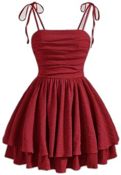 Cotton Ruched Mini Dress For Party, Ruched Cotton Mini Dress For Parties, Solid Ruched Sundress, Sleeveless Cotton Ruched Mini Dress, Red Ruched Cotton Dress, Solid Color Ruched Cotton Dress, School Dance Outfits, Energy Aesthetic, Feminine Energy Aesthetic