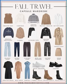 How to create the ultimate Fall travel capsule wardrobe that's efficient, versatile, and perfectly suited for any adventure. Plus, 20+ Fall outfit ideas! Wardrobe Challenge, Layered Outfits, Outfit Planner