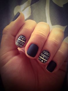 Black And White Nail, Black And White Nail Art, White Nail Art, Blue Nail, White Nail, Fancy Nails