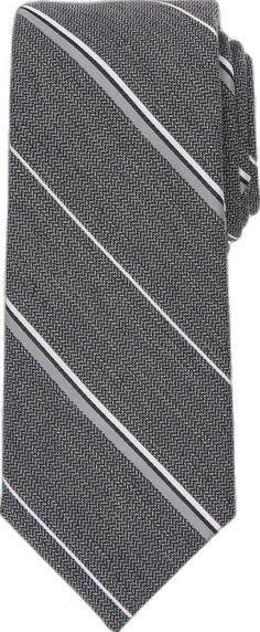 For the well-dressed man. Add an extra element of style to your dress apparel with this men's Bespoke striped skinny tie. Striped pattern Narrow width complements slim, modern dress apparel Imported 2.75-inch width Spot clean Polyester Size: One Size. Color: Grey. Gender: male. Age Group: adult. Elements Of Style, Well Dressed Men, Modern Dress, Visual Communication, This Man, Well Dressed, Stripes Pattern, The Well, Bespoke