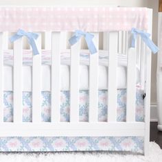 Granny Chic Pink Plaid Crib Bedding - gender_girl, Granny Chic, text Baby Girl Nursery Pink And Blue, Pink Gingham Nursery, Pink And Blue Nursery Girl, 2024 Nursery, Pink And Blue Nursery, Blue Nursery Girl, Baby 2024, Crib Bedding Girl