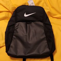 Nike Backpack, Black, 5 Zippered Compartments. Brand New With Tags, Never Used. D7 Nike Gym Bag, Pink Basketball, Soccer Bag, Nike Backpack, Nike Windrunner, Nike Jersey, Nike Soccer, Nike Elite, Soccer Boys