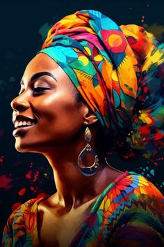 Zulu Art, Color Portrait, Women Poster