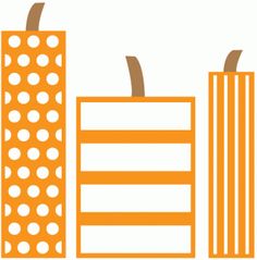 an orange building with two tall buildings next to each other and dots on the side